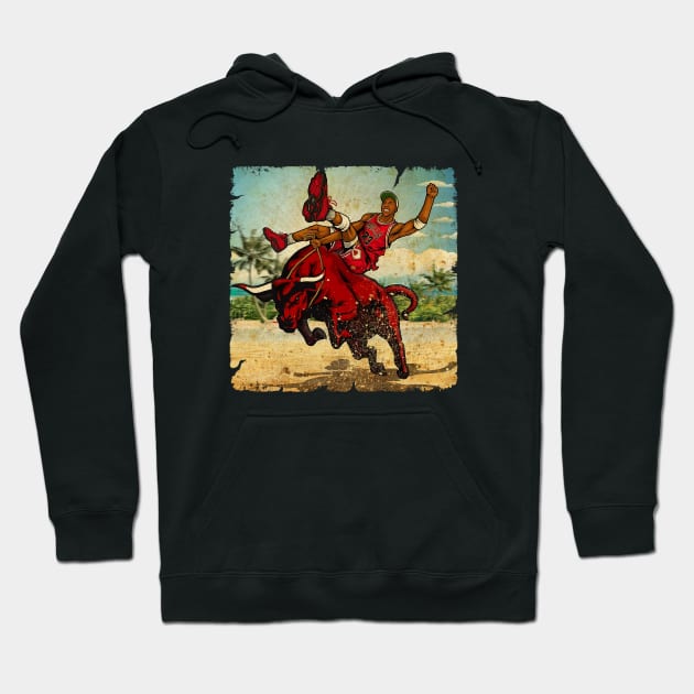 BASKETBALLART - PIPEN BULLS Hoodie by JORDAN-ART23